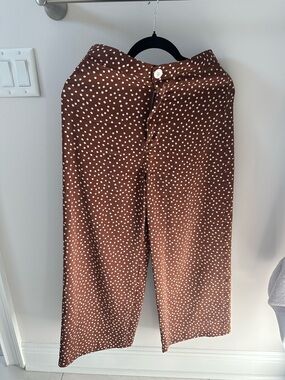 Urban Outfitters Rust Brown Polka Dot Pants